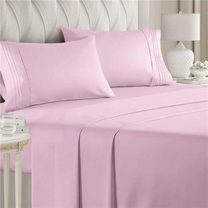 4 Pcs Sheet Set Breathable Cooling Hotel Luxury Extra Soft Deep Pockets Easy Fit